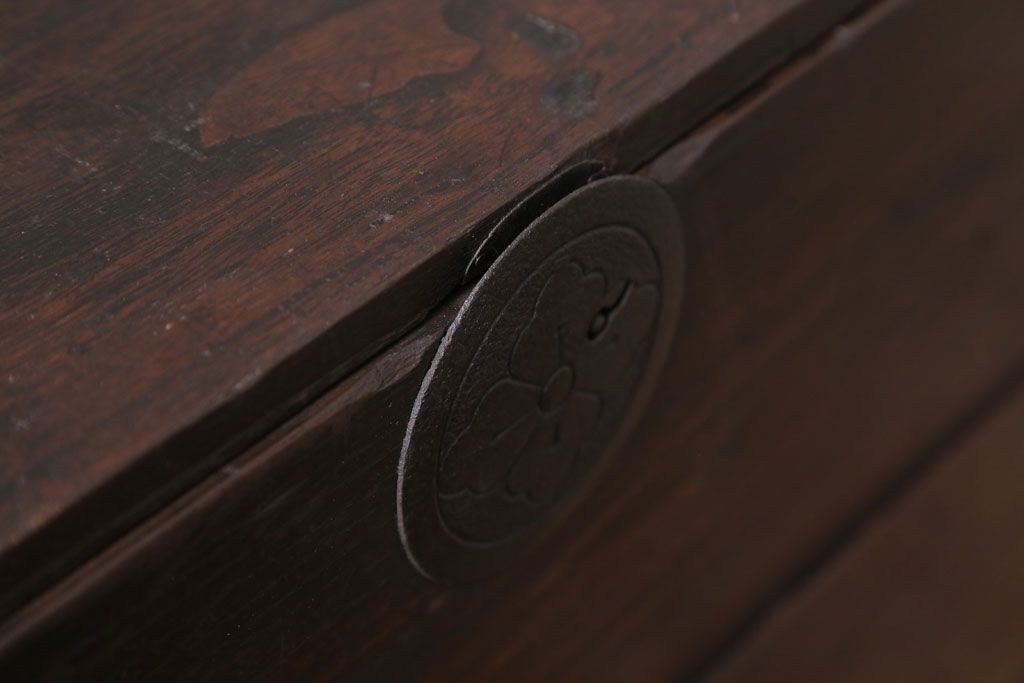 アンティーク家具　古民具・骨董　シンプルなアンティーク時代箪笥テレビボード(ローボード)(1)