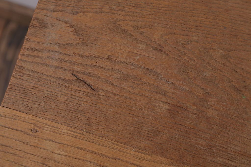 レトロ家具　昭和レトロ　古い学校の木製アンティーク角スツール2脚セット(1)