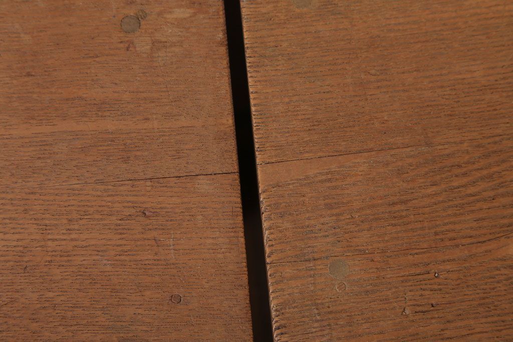 レトロ家具　昭和レトロ　古い学校の木製アンティーク角スツール2脚セット(3)