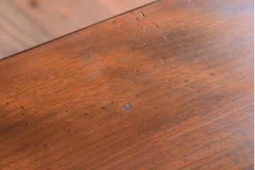 アンティーク家具　アンティーク　天板桜材一枚板!横長鉄脚テーブル