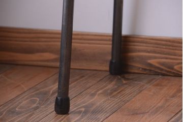 アンティーク家具　アンティーク　天板桜材一枚板!横長鉄脚テーブル
