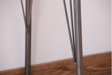 アンティーク家具　アンティーク　天板一枚板!横長鉄脚テーブル(2)