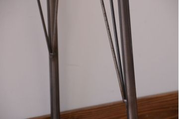 アンティーク家具　アンティーク　天板一枚板!横長鉄脚テーブル(3)
