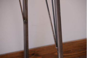 アンティーク家具　アンティーク　天板一枚板!横型鉄脚テーブル(3)