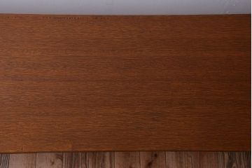 アンティーク家具　アンティーク　天板一枚板!シンプルな横長鉄脚テーブル(1)