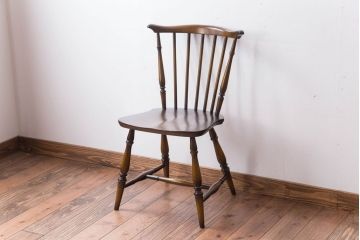 アンティーク家具　イギリスアンティーク　アーコール　スティックバックチェア(3)