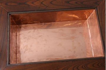 アンティーク雑貨　古民具・骨董　総欅材!重厚な高級関西火鉢