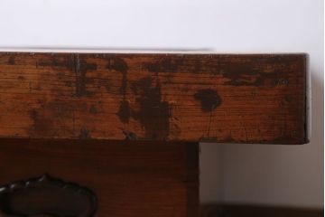 アンティーク雑貨　古民具・骨董　総欅材!重厚な高級関西火鉢