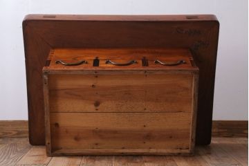 アンティーク雑貨　古民具・骨董　総欅材!重厚な高級関西火鉢