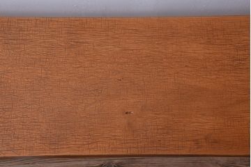 アンティーク家具　アンティーク　天板一枚板!シンプルな横型鉄脚テーブル(3)
