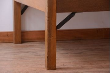 アンティーク家具　アンティーク　古い木のレトロなベッドフレーム(1)