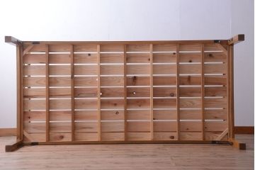 アンティーク家具　アンティーク　古い木のレトロなベッドフレーム(1)