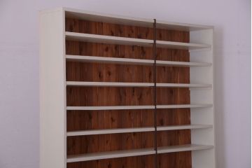 アンティーク家具　アンティーク　店舗什器におすすめ!大きなペイント陳列棚(収納棚)(1)