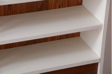 アンティーク家具　アンティーク　店舗什器におすすめ!大きなペイント陳列棚(収納棚)(1)