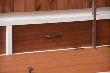 アンティーク家具　アンティーク　店舗什器におすすめ!大きなペイント陳列棚(収納棚)(1)