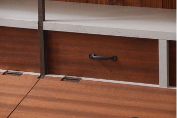 アンティーク家具　アンティーク　店舗什器におすすめ!大きなペイント陳列棚(収納棚)(1)