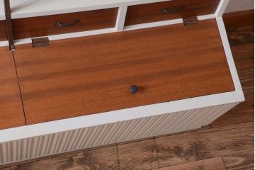 アンティーク家具　アンティーク　店舗什器におすすめ!大きなペイント陳列棚(収納棚)(1)