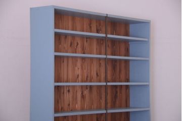 アンティーク家具　アンティーク　店舗什器におすすめ!大きなペイント陳列棚(収納棚)(2)