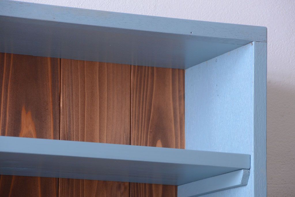 アンティーク家具　アンティーク　店舗什器におすすめ!大きなペイント陳列棚(収納棚)(2)