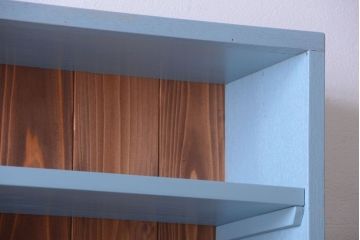 アンティーク家具　アンティーク　店舗什器におすすめ!大きなペイント陳列棚(収納棚)(2)