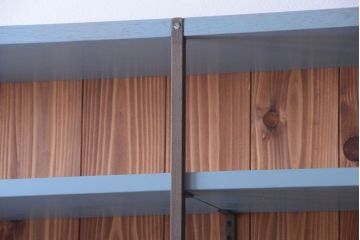 アンティーク家具　アンティーク　店舗什器におすすめ!大きなペイント陳列棚(収納棚)(2)