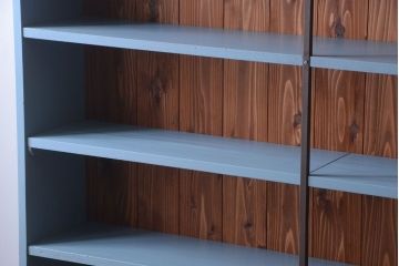 アンティーク家具　アンティーク　店舗什器におすすめ!大きなペイント陳列棚(収納棚)(2)