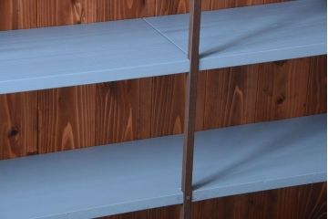 アンティーク家具　アンティーク　店舗什器におすすめ!大きなペイント陳列棚(収納棚)(2)