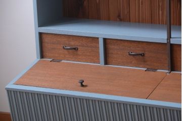 アンティーク家具　アンティーク　店舗什器におすすめ!大きなペイント陳列棚(収納棚)(2)