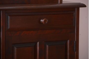 中古　北海道民芸家具　大きな食器棚(カップボード)