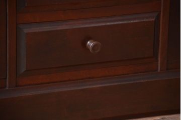 中古　北海道民芸家具　大きな食器棚(カップボード)