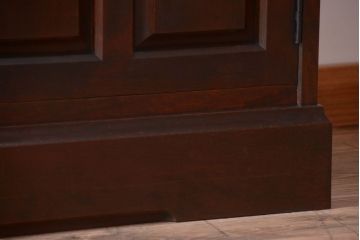 中古　北海道民芸家具　大きな食器棚(カップボード)