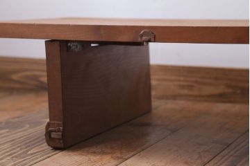 アンティーク家具　和製アンティーク　古い木が味わい深い天板一枚板の裁ち板(2)