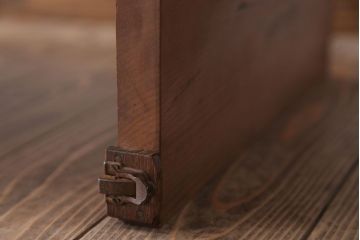 アンティーク家具　和製アンティーク　古い木が味わい深い天板一枚板の裁ち板(2)