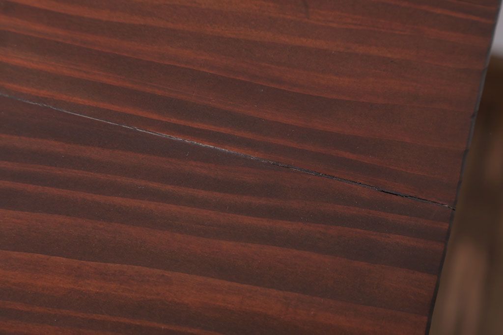 アンティーク家具　アンティーク　天板無垢板の鉄脚テーブル(机・デスク)