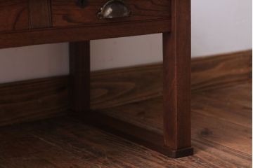 アンティーク家具　和製アンティーク　引き出し2杯付き!小さな文机