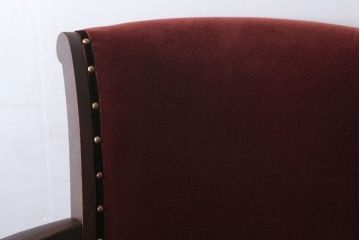 アンティーク家具　和製アンティーク　古い木製のアーム付き回転椅子