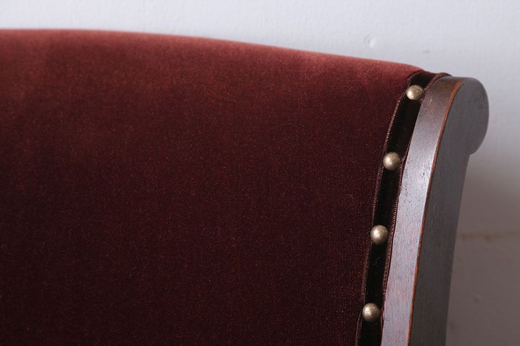 アンティーク家具　和製アンティーク　古い木製のアーム付き回転椅子