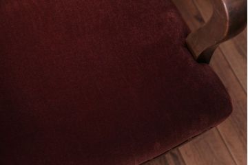 アンティーク家具　和製アンティーク　古い木製のアーム付き回転椅子