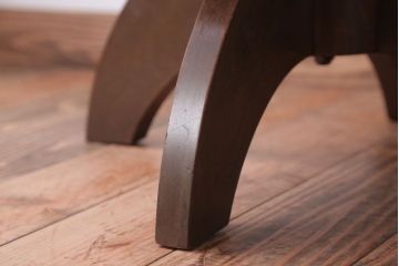 アンティーク家具　和製アンティーク　古い木製のアーム付き回転椅子