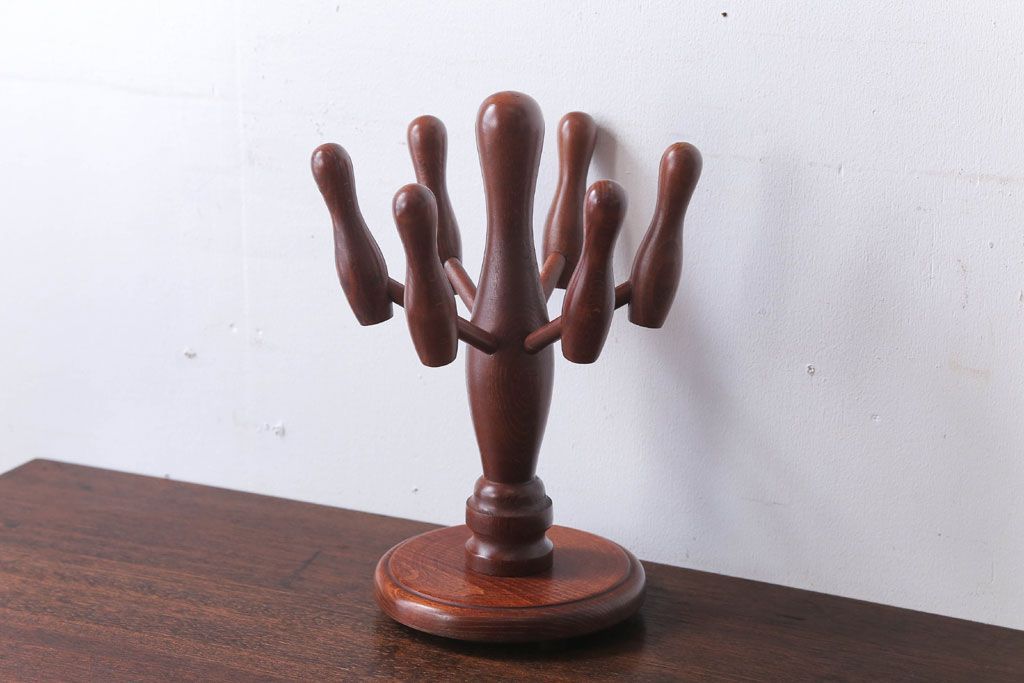 アンティーク雑貨　ビンテージ　古い木のレトロなスリッパラック