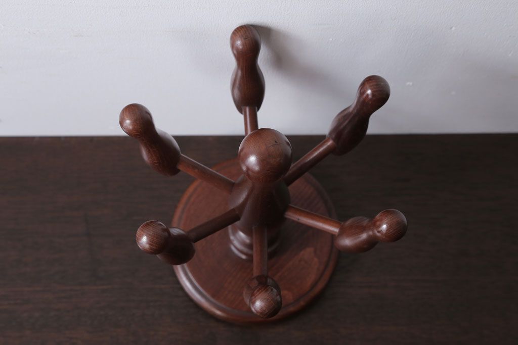 アンティーク雑貨　ビンテージ　古い木のレトロなスリッパラック