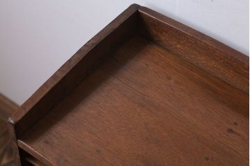 レトロ家具　昭和レトロ　古い木の小ぶりなアンティーク書類ケース(カルテケース)