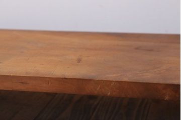 アンティーク家具　和製アンティーク　古い木が味わい深い天板一枚板の裁ち板(3)