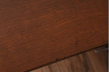 アンティーク家具　和製アンティーク　古いナラ材のおしゃれな片袖机(デスク)