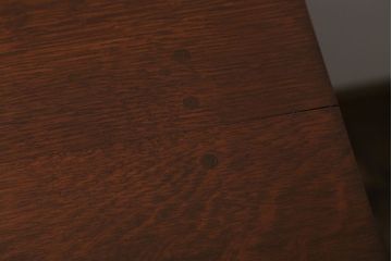 アンティーク家具　和製アンティーク　古いナラ材のおしゃれな片袖机(デスク)