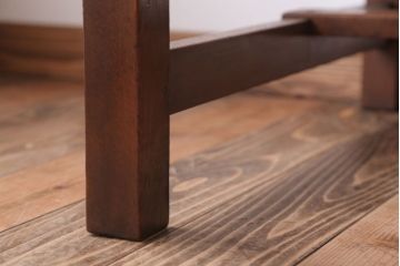 アンティーク家具　和製アンティーク　古いナラ材のおしゃれな片袖机(デスク)