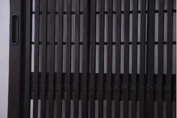 古民具・骨董　裏障子付き!モダンなアンティーク格子戸4枚セット