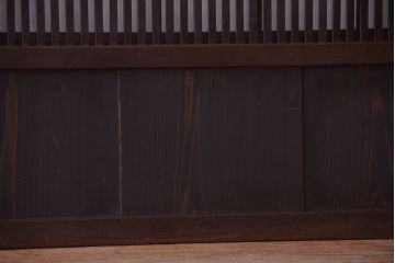 古民具・骨董　裏障子付き!モダンなアンティーク格子戸4枚セット