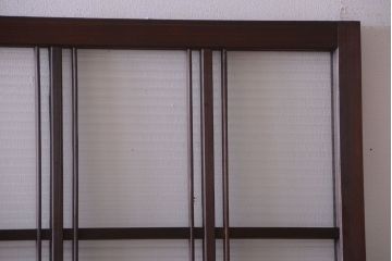 和製アンティーク　モールガラス入り!レトロな引き戸2枚セット(1)