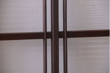 和製アンティーク　モールガラス入り!レトロな引き戸2枚セット(1)